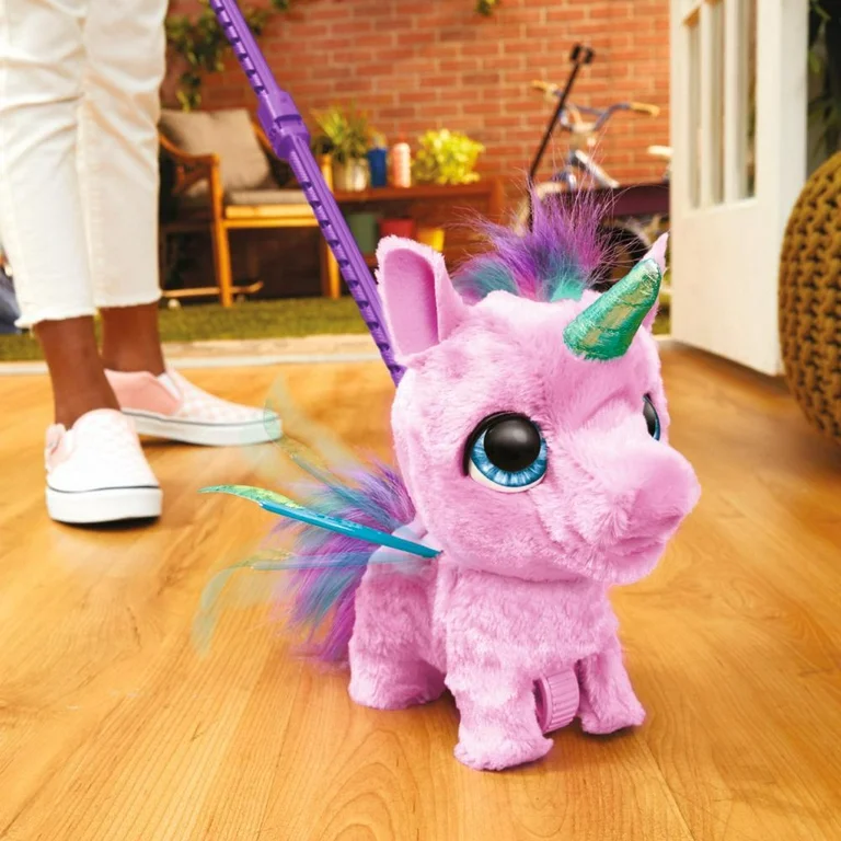 furReal Fly-A-Lots Alicorn interactive walking plush unicorn with flapping wings magical toy for girls